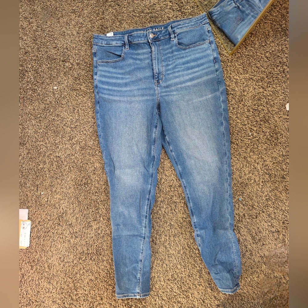 American Eagle Super High Rise Jegging Sz 18
